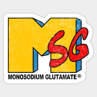 MSG 90s Aesthetic Funny Sticker